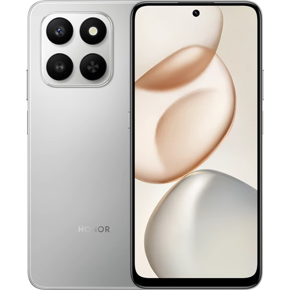 Смартфон HONOR X7d 6/128 ГБ Серебристый