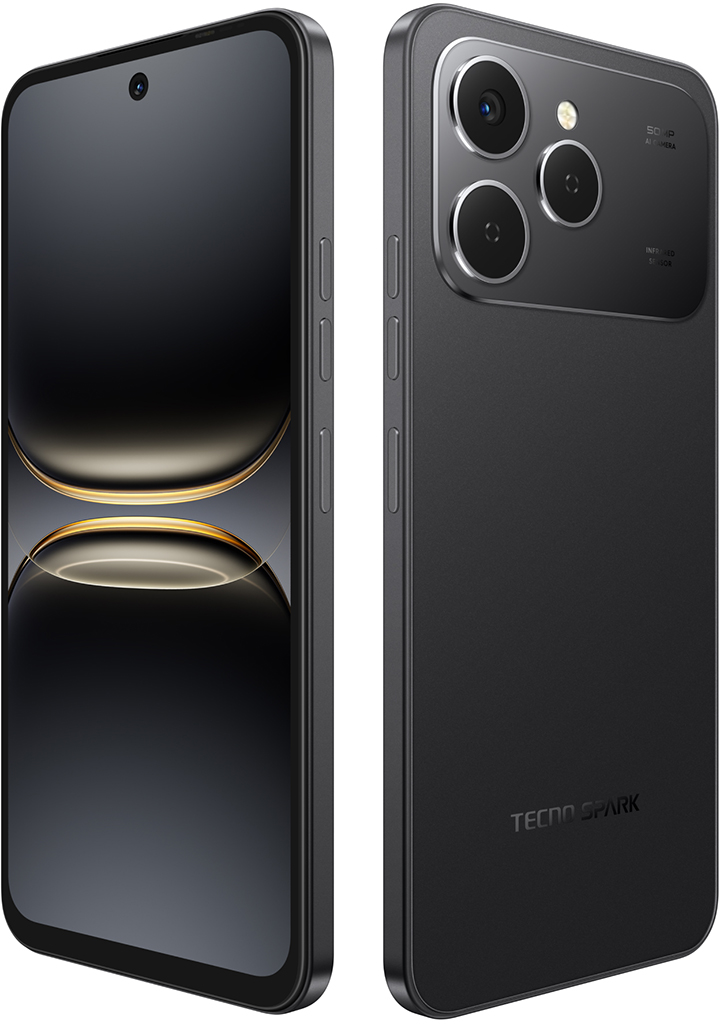 Смартфон TECNO Spark 40 8/256 ГБ «Чернильный чёрный»