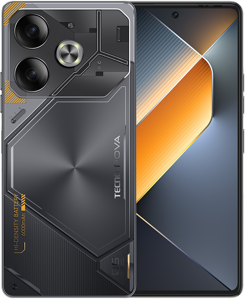 Смартфон TECNO Pova 6 12/256 ГБ «Серый метеорит»